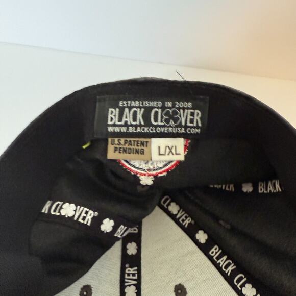 Black Clover Hat Cap Gray L/XL Baseball Hat Golf Cap USA Flag Clover America - Picture 8 of 8